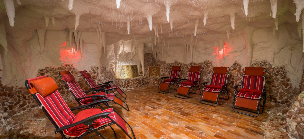 Die Salzgrotte, direkt im Kurhotel Bajkal 
