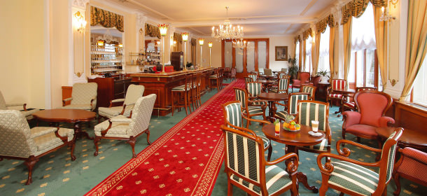 Das Café des Parkhotels Richmond