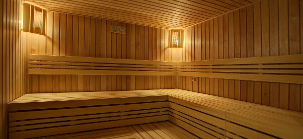 Die grosszügige Finnische Sauna