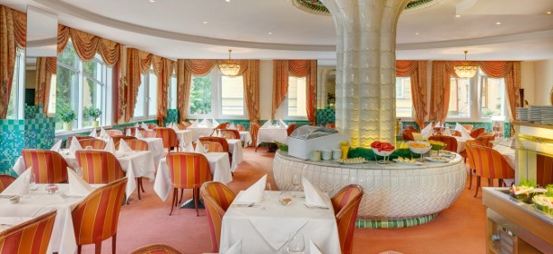 Das hoteleigene Restaurant "Café de Paris"