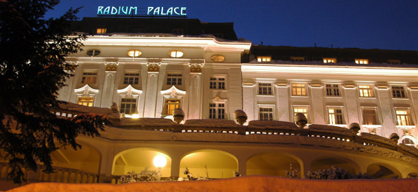 Das 4-Sterne Kurhotel Radium Palace, ein Schmuckstück der Bäderarchitektur